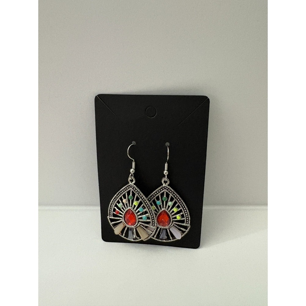 BOHO‎ Sunburst Teardrop Pierced Earrings